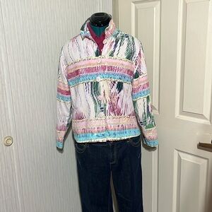 N.D.S. Long Sleeve Multi Color Sequins Top/Blazer (104T)